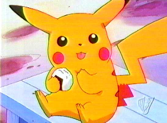 Pikachu holding pokeball