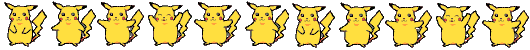 Animated Pikachu's