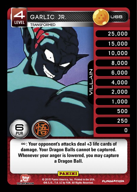 Dragon Ball Z Panini Movie 2015 card list