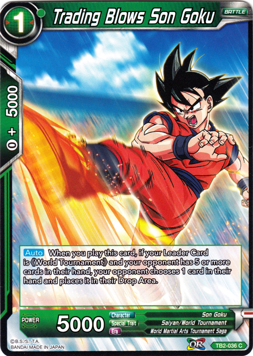 DBS TB2-030 R Oob, évaluation de force World Martial Arts Tournament C